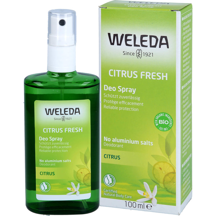 WELEDA Citrus Fresh Deo Spray, 100 ml Lösung