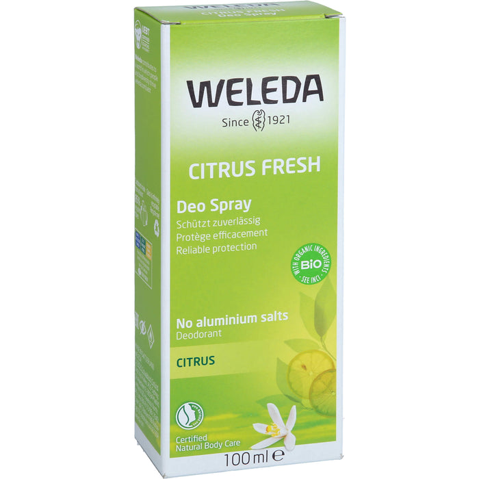 WELEDA Citrus Fresh Deo Spray, 100 ml Lösung