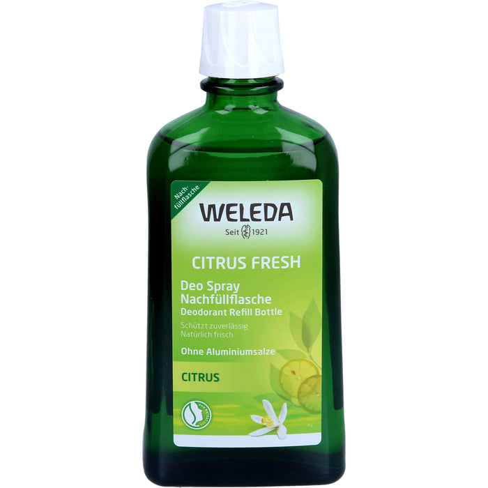 WELEDA Citrus Fresh Deo Spray Nachfüllflasche, 200 ml Lösung