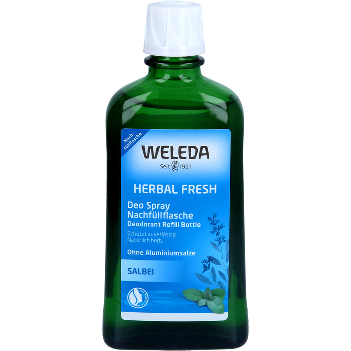 WELEDA Deodorant Nachfüllflasche Salbei ohne Aluminiumsalze, 200 ml Lösung