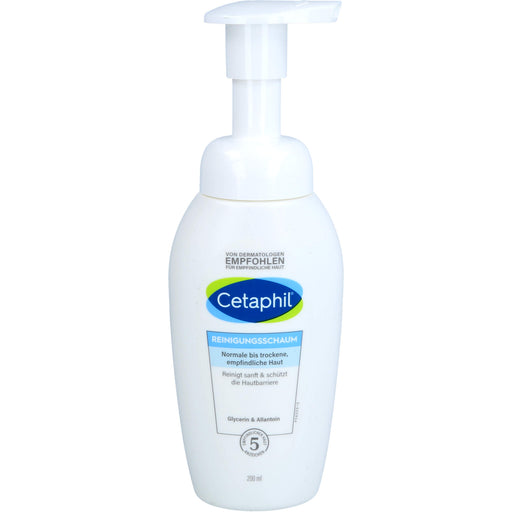 Cetaphil Reinigungsschaum für normale bis trockene, empfindliche Haut, 200 ml Lösung