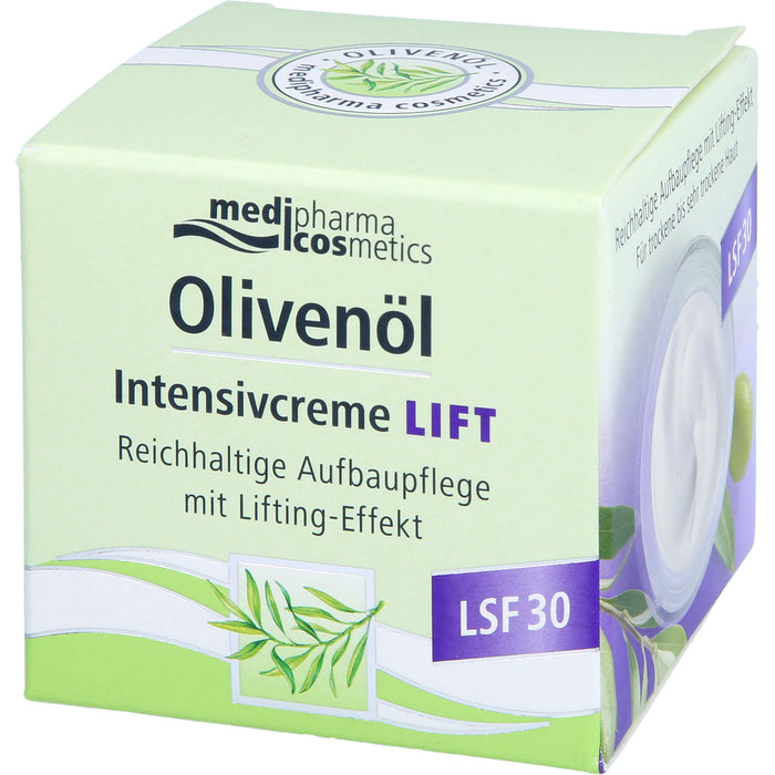 Medipharma Cosmetics Olivenöl Intensivcreme Lift LSF 30, 50 ml Creme