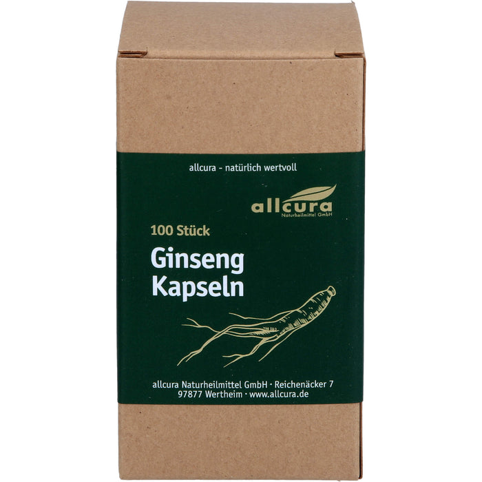 Allcura Ginseng Kapseln, 100 St. Kapseln