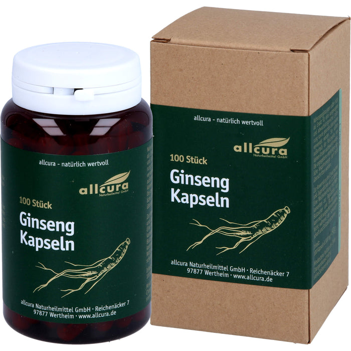 Allcura Ginseng Kapseln, 100 St. Kapseln