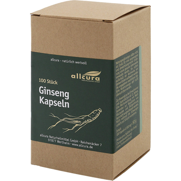 Allcura Ginseng Kapseln, 100 St. Kapseln