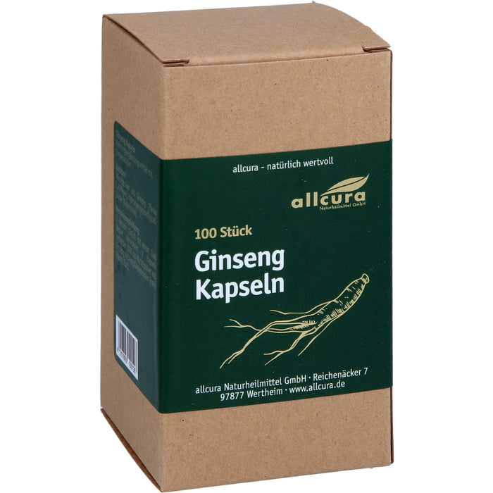 Allcura Ginseng Kapseln, 100 St. Kapseln