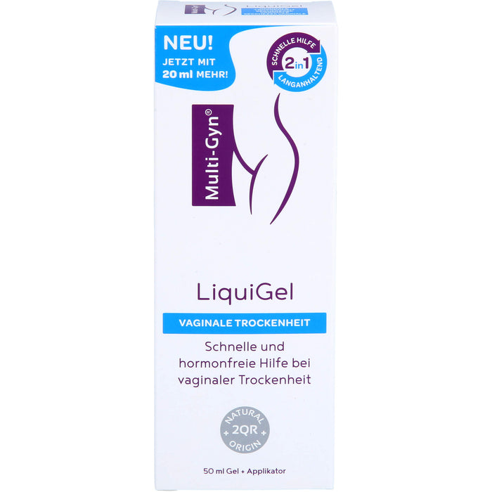 Multi-Gyn LiquiGel zur sofortigen Linderung bei vaginaler Trockenheit, Schmerzen, Juckreiz oder Reizungen, 50 ml Gel