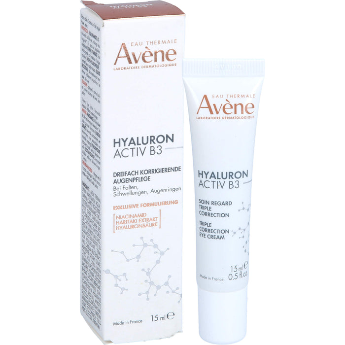 Avène Hyaluron Activ B3 dreifach korrigierende Augenpflege, 15 ml Creme