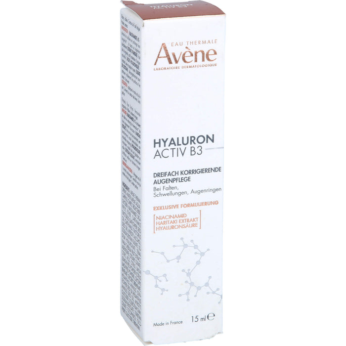 Avène Hyaluron Activ B3 dreifach korrigierende Augenpflege, 15 ml Creme
