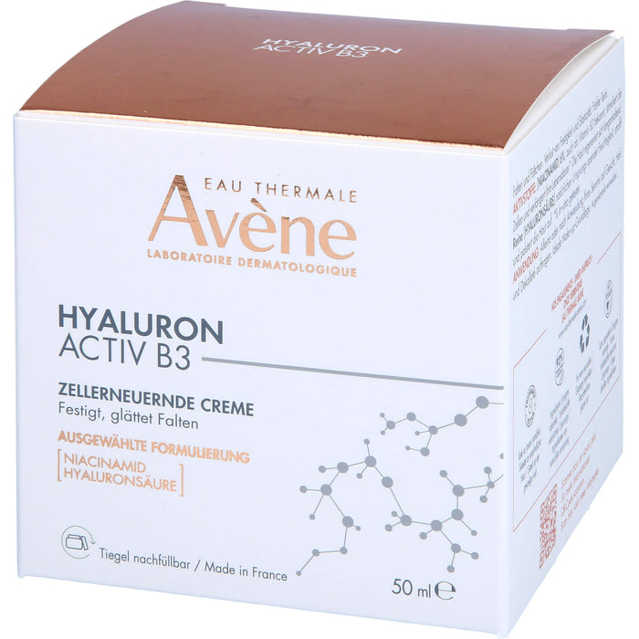 Avène Hyaluron Activ B3 zellerneuernde Creme mit Niacinamid, 50 ml Creme