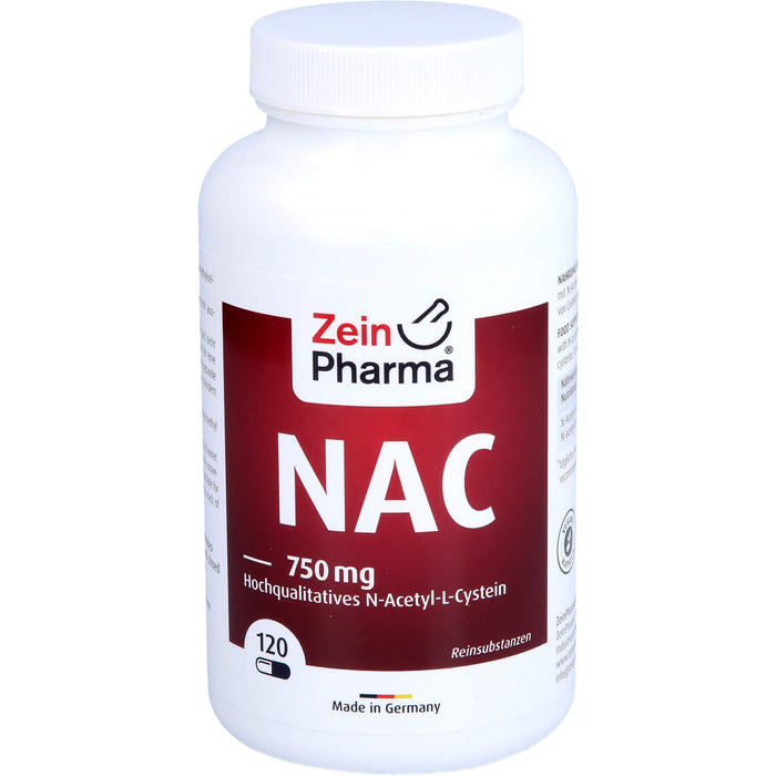 NAC 750 mg Hochqualitatives N-Acetyl-L-Cystein, 120 St KAP