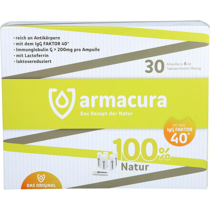 Armacura Lösung auf Colostrumbasis speziell zur Unterstützung des Immunsystems, 30 St. Ampullen