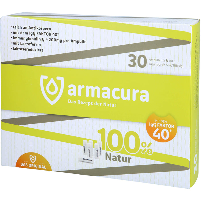 Armacura Lösung auf Colostrumbasis speziell zur Unterstützung des Immunsystems, 30 St. Ampullen