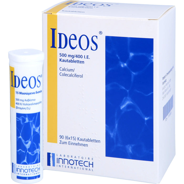 Ideos 500 mg / 400 I.E. axicorp Kautabletten, 90 St KTA