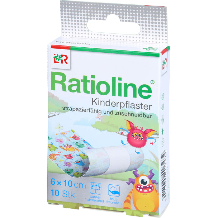 Ratioline Kinderpflaster zuschneidbar 6 cm x 1 m, 10 St. Pflaster