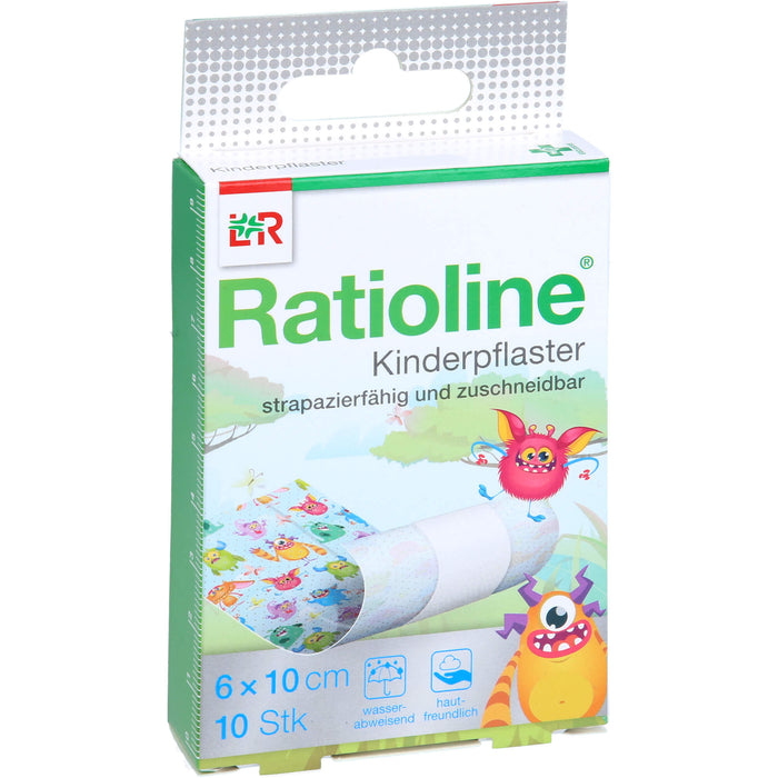 Ratioline Kinderpflaster zuschneidbar 6 cm x 1 m, 10 St. Pflaster