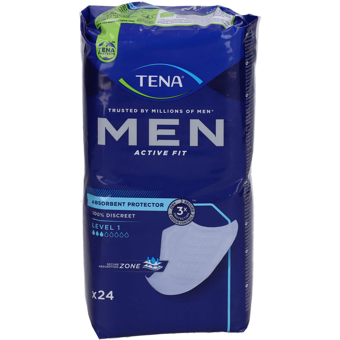 TENA Men Active Fit Level 1 Inkontinenz Einlagen, 6X24 St