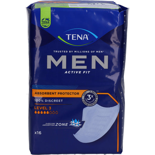 TENA Men Active Fit Level 3 Inkontinenzeinlagen, 16 St. Einlagen