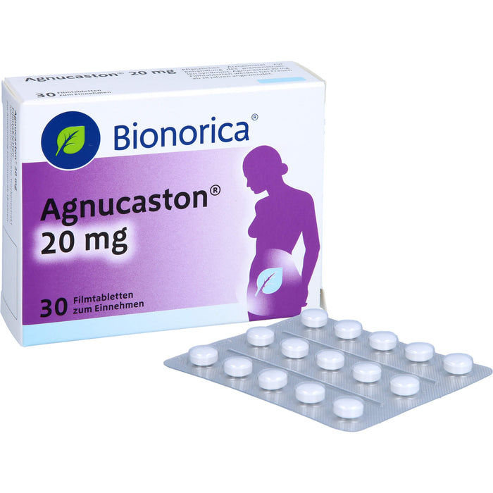 Bionorica Agnucaston 20 mg Filmtabletten beim prämenstruellen Syndrom, 30 St. Tabletten