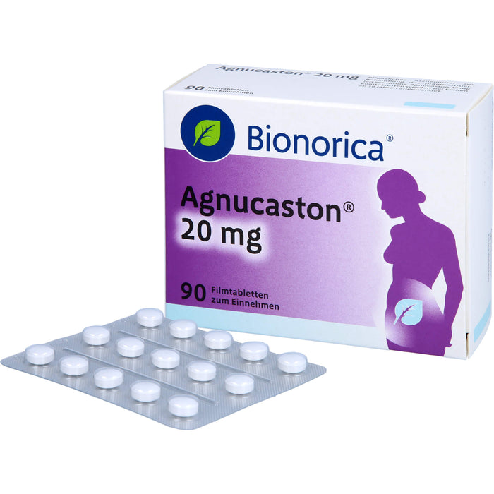 Bionorica Agnucaston 20 mg Filmtabletten beim prämenstruellen Syndrom, 90 St. Tabletten