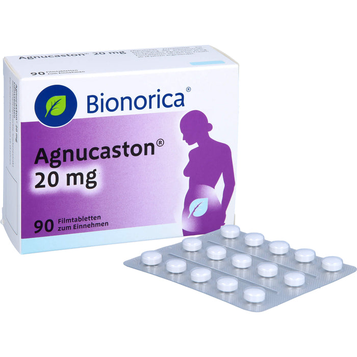 Bionorica Agnucaston 20 mg Filmtabletten beim prämenstruellen Syndrom, 90 St. Tabletten