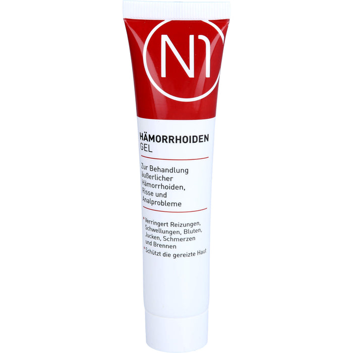 N1 Hämorrhoiden Gel auch bei Fissuren, Risse und allg. Analproblemen, 40 ml Gel