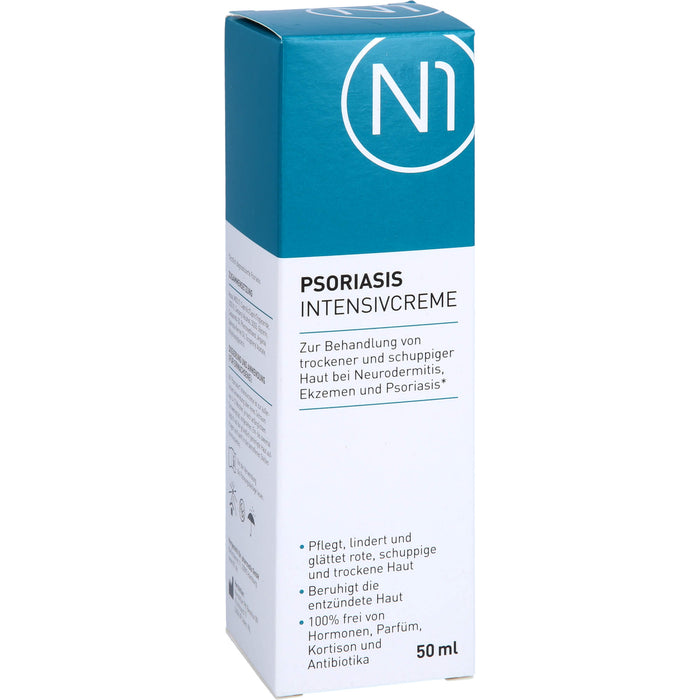 N1 Psoriasis & Neurodermitis Intensivcreme gegen trockene, gereizte & schuppige Haut, 50 ml Creme