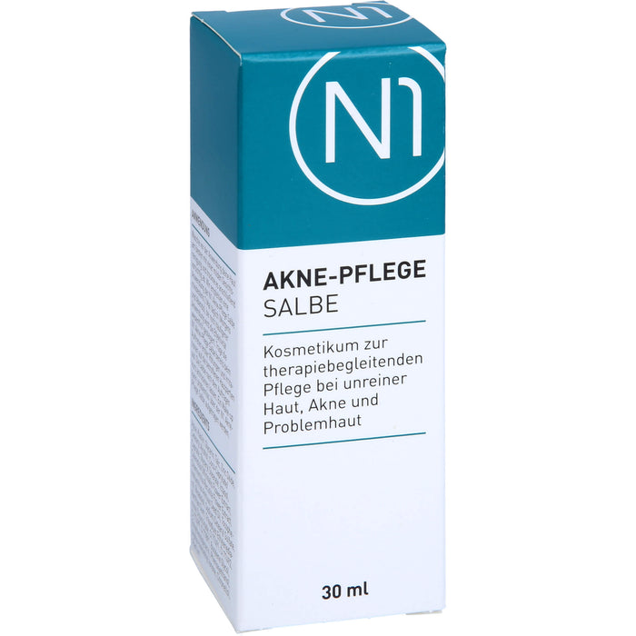 N1 Akne Pflege Salbe verfeinert das Hautbild & hilft Unreinheiten vorzubeugen, 30 ml Salbe