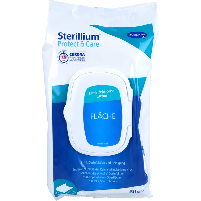 Sterillium Protect & Care Flächentücher, 60 St TUE