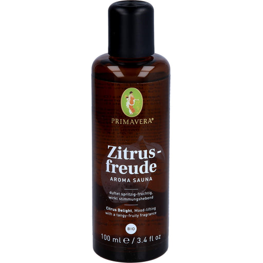 PRIMAVERA Zitrusfreude Aroma Sauna bio duftet spritzig-fruchtig, 100 ml Lösung