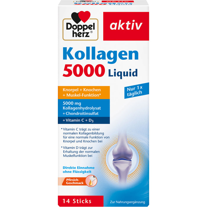 Doppelherz Kollagen 5000 Liquid, 140 ml Sticks