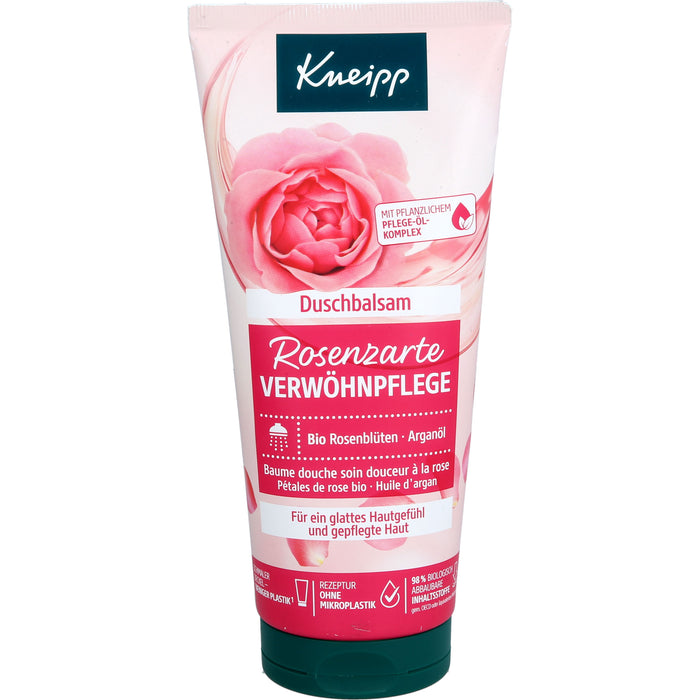 Kneipp Duschbalsam rosenzarte Verwöhnpflege für ein glattes Hautgefühl, 200 ml Duschgel