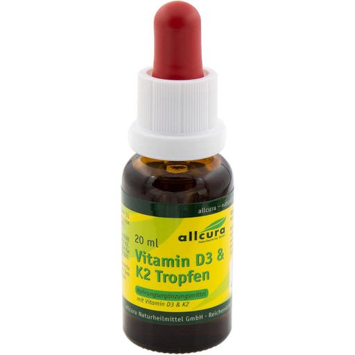 Vitamin D3 und K2 Tropfen 1000 IE/20 ug je Tropfen, 20 ml TRO