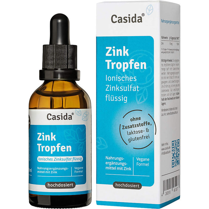 Zink Tropfen - Ionisches Zinksulfat flüssig, 50 ml TRO