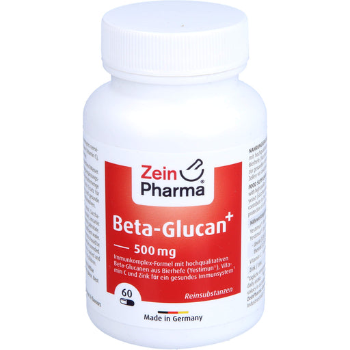 ZeinPharma Beta Glucan 500 mg + Vitamin C & Zink Kapseln, 60 St. Kapseln