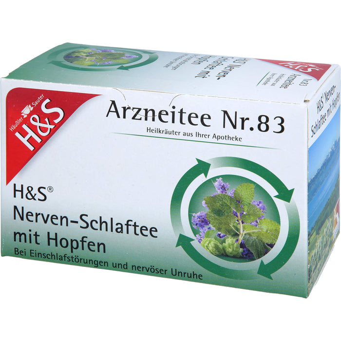 H&S Arzneitee Nr.83 Nerven- und Schlaftee mit Hopfen, 20 St. Beutel