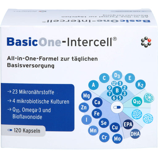 BasicOne-Intercell All-in-One-Formel Kapseln zur täglichen Basisversorgung, 120 St. Kapseln