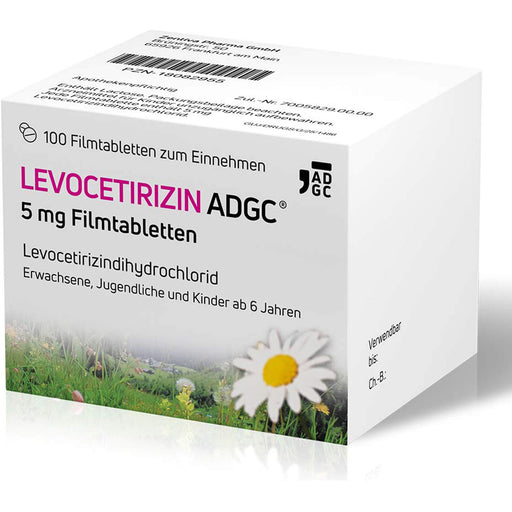 ADGC Levocetirizin 5 mg Filmtabletten bei Allergien, 100 St. Tabletten