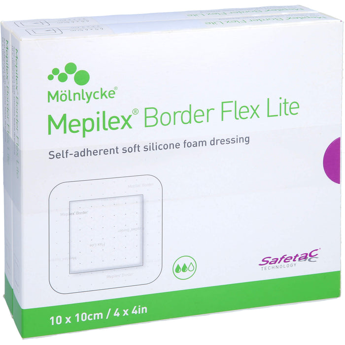 Mepilex Border Flex Lite Schaumverband 10 x 10 cm, 10 St. Verband