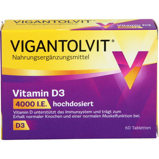 Vigantolvit 4000 I.E. Vitamin D3 Tabletten, 60 St. Tabletten