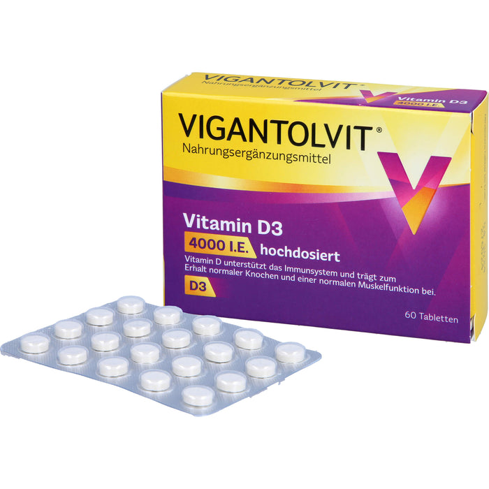 Vigantolvit 4000 I.E. Vitamin D3 Tabletten, 60 St. Tabletten