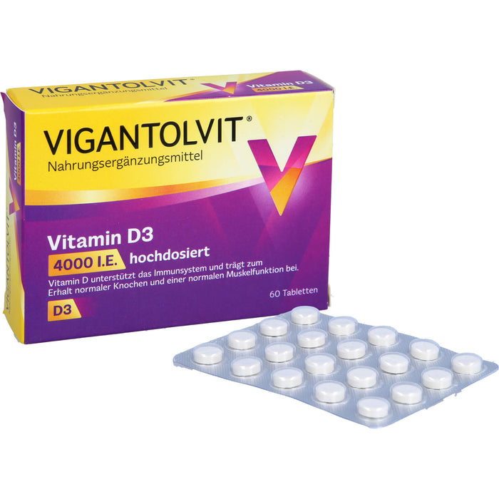 Vigantolvit 4000 I.E. Vitamin D3 Tabletten, 60 St. Tabletten