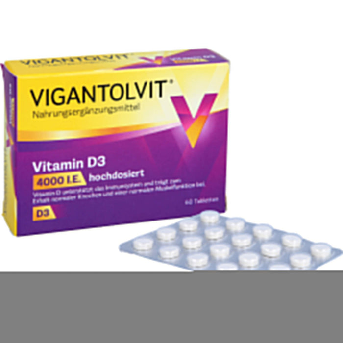 Vigantolvit 4000 I.E. Vitamin D3 Tabletten, 60 St. Tabletten