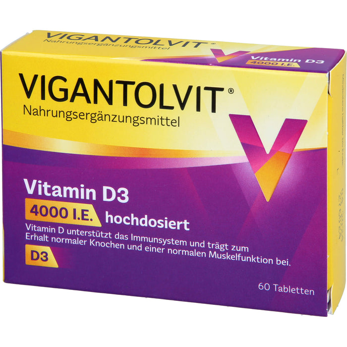 Vigantolvit 4000 I.E. Vitamin D3 Tabletten, 60 St. Tabletten