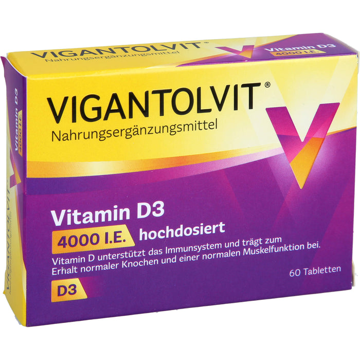 Vigantolvit 4000 I.E. Vitamin D3 Tabletten, 60 St. Tabletten