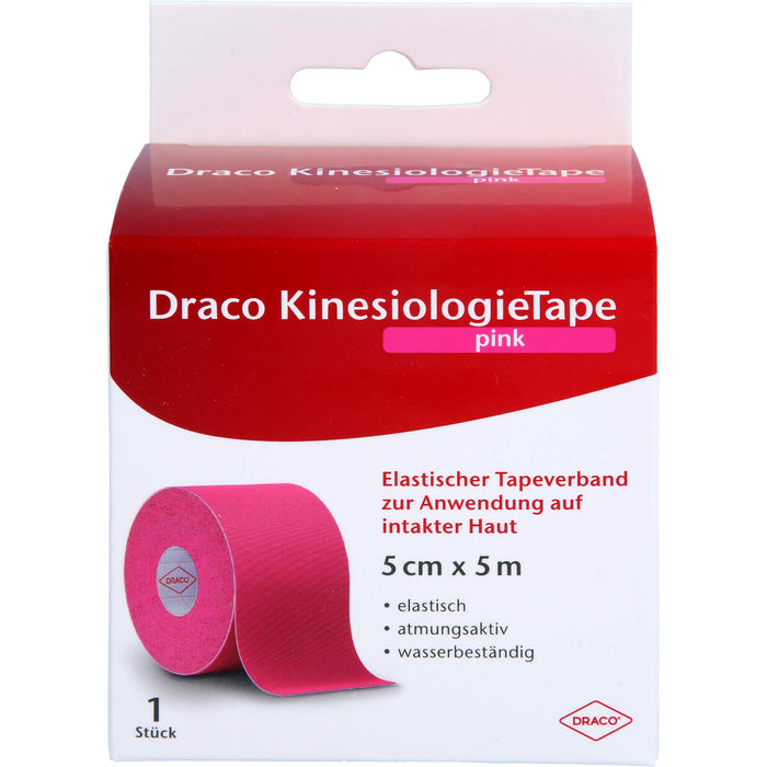 Draco KinesiologieTape pink 5 cm x 5 m, 1 St VER