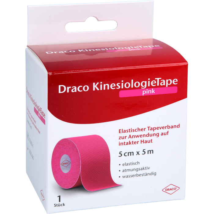 Draco KinesiologieTape pink 5 cm x 5 m, 1 St VER