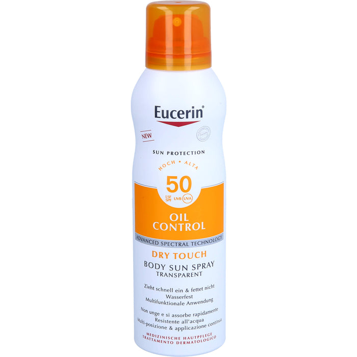 Eucerin Sun Oil C. Body Tansp. Aerosol LSF50, 200 ml SPR