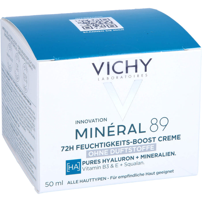 VICHY Mineral 89 Creme ohne Duftstoffe, 50 ml CRE