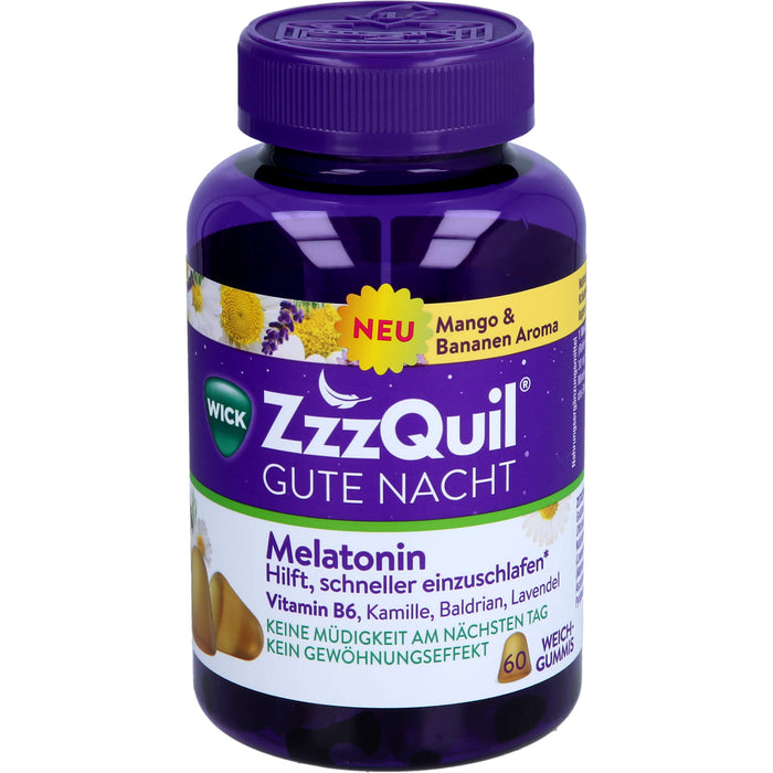 WICK ZzzQuil Gute Nacht Mango & Banane, 60 St 